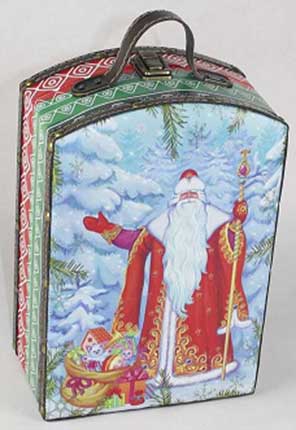 картинка Подарок Дед Мороз средний с замком от Экономного Деда Мороза