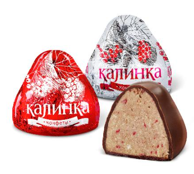 Конфеты «Калинка» с малиной и орехами