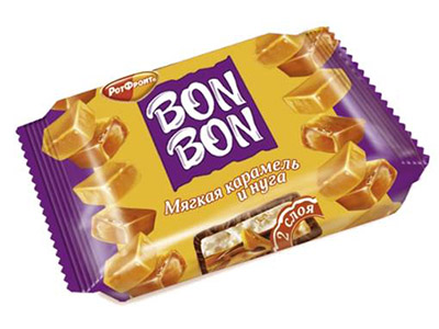 Конфеты Bon Bon мягкая карамель и нуга