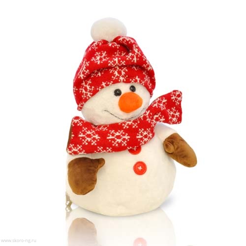 картинка Снеговик модник  от Экономного Деда Мороза