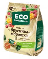Конфета Eco-botanica вкус брусника - морошка с растительным экстрактом и витаминами