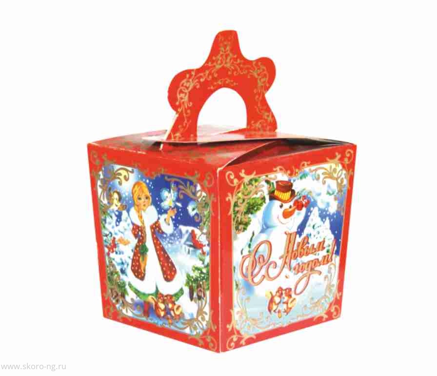 картинка Коробка “Снежинка” (красная) магазин Одежда+ являющийся официальным дистрибьютором в России 