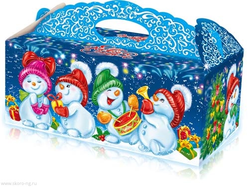картинка Коробка “Снеговички”  магазин Одежда+ являющийся официальным дистрибьютором в России 