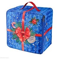 картинка Сумка-короб "Подарок синий" от Экономного Деда Мороза