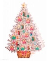 картинка Новогодняя настольная елка Сюрприз  магазин Одежда+ являющийся официальным дистрибьютором в России 