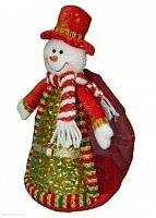 картинка Снеговик с мешком 10" от Экономного Деда Мороза